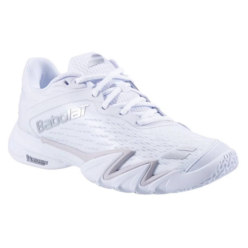 Babolat Jet Premura 3 Women Padel Shoes (White/Silver)