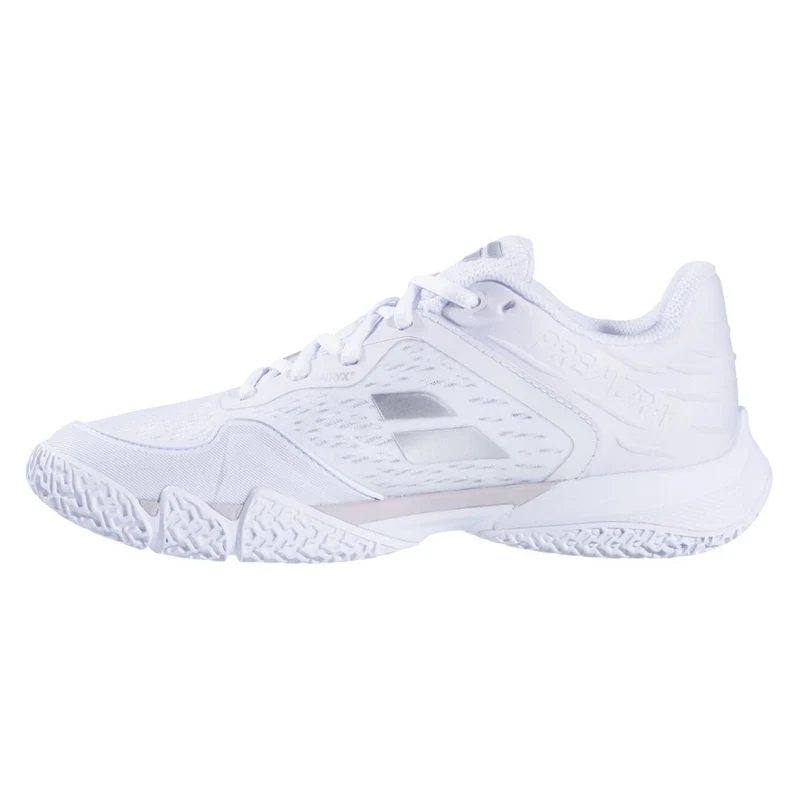 Babolat Jet Premura 3 Women Padel Shoes (White/Silver)