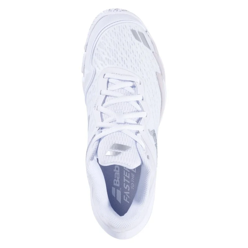 Babolat Jet Premura 3 Women Padel Shoes (White/Silver)