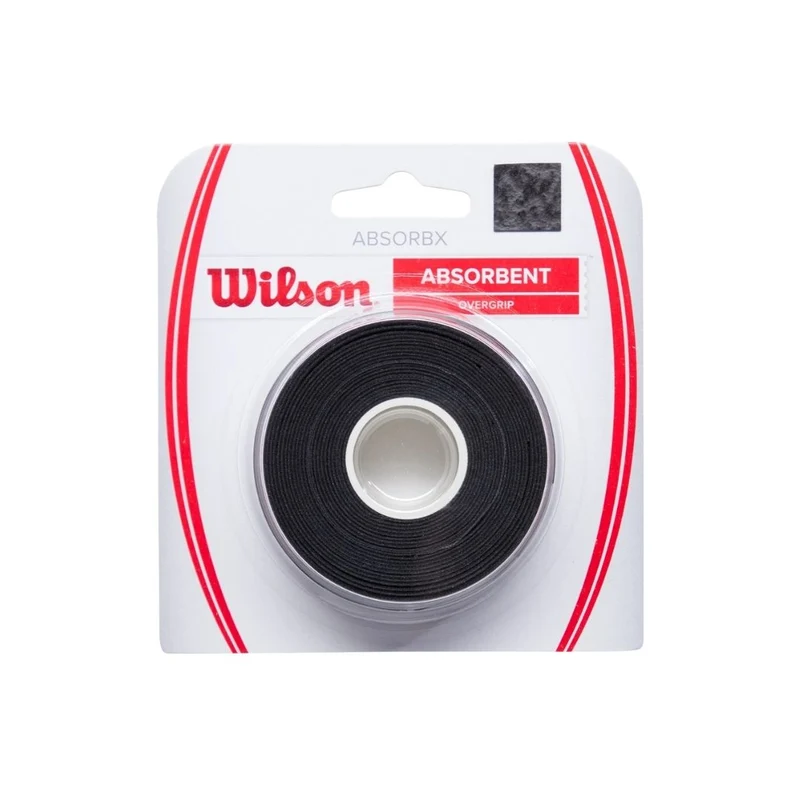 Wilson AbsorbX Overgrip (3-Pack, Black)