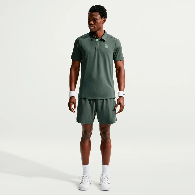 Jannik Sinner Court Dri-FIT Advantage Polo Herren - graugrün