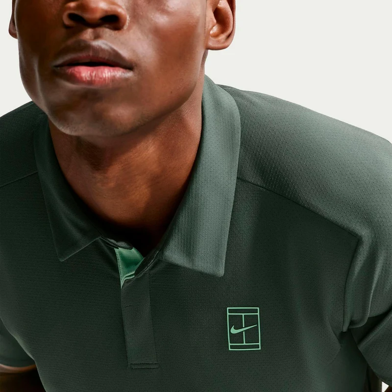 Jannik Sinner Court Dri-FIT Advantage Polo Herren - graugrün