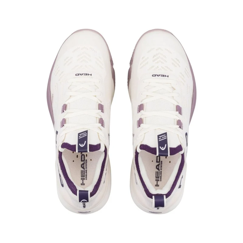 Head Motion Pro 1.5 Women Padel Shoes (Chalk White/Purple Night)
