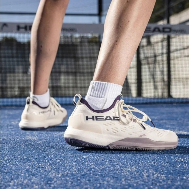 Head Motion Pro 1.5 Women Padel Shoes (Chalk White/Purple Night)