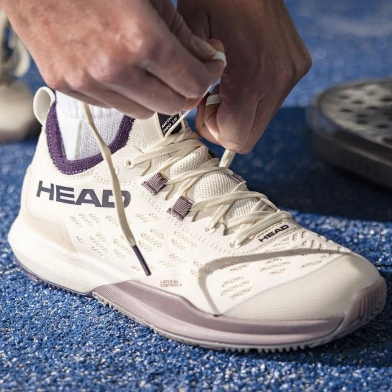 Head Motion Pro 1.5 Women Padel Shoes (Chalk White/Purple Night)