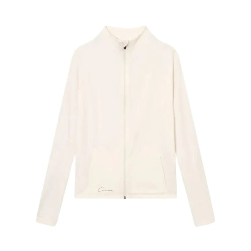 Cuera Active Zip Cardigan (Off White)