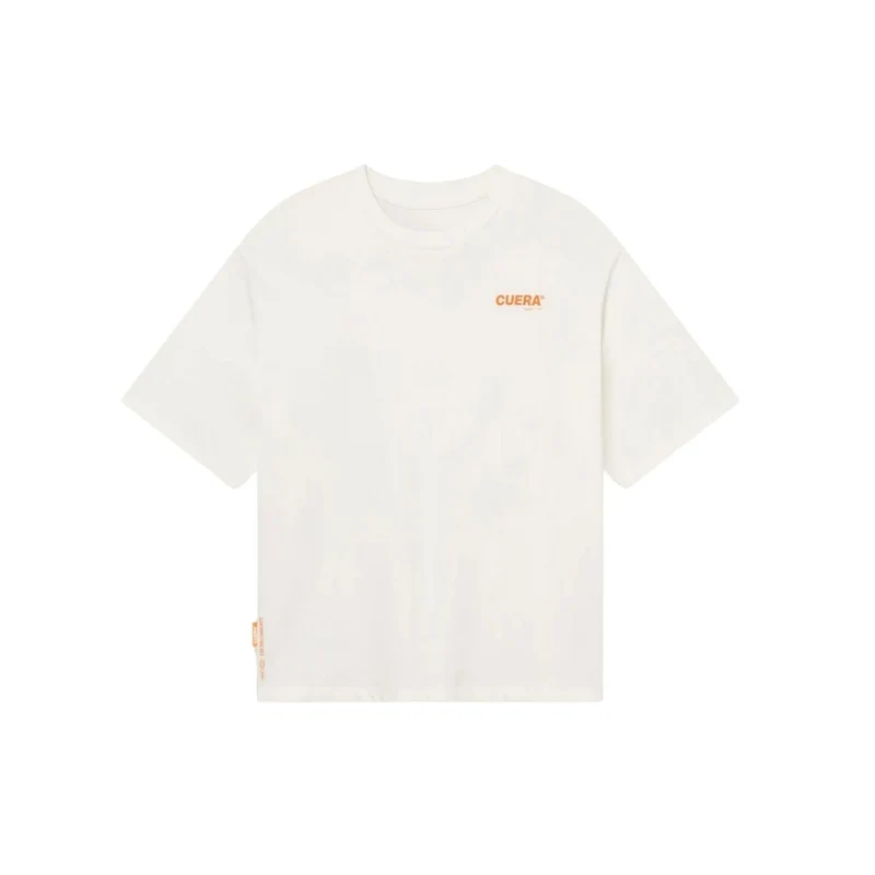 Cuera Offcourt Logo T-Shirt (Off White w. Orange)