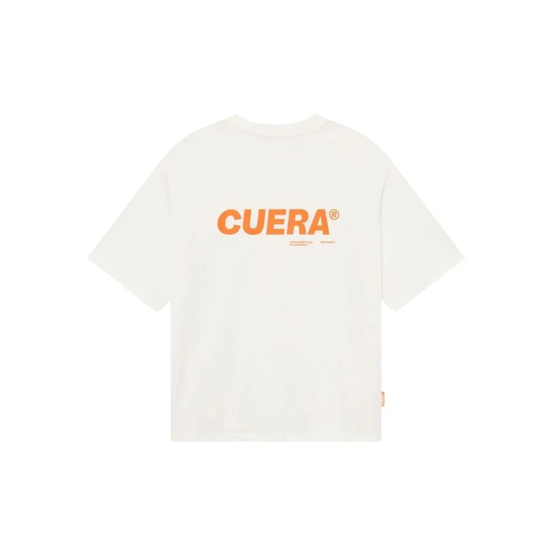 Cuera Offcourt Logo T-Shirt (Off White w. Orange)