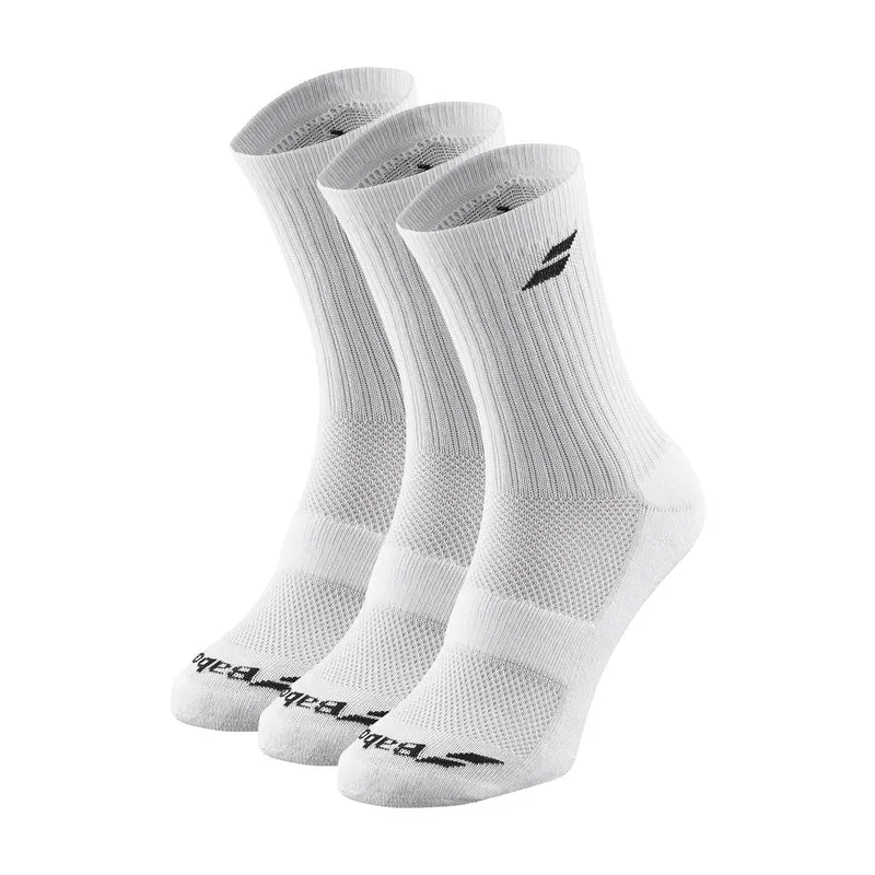 Babolat Socks 3-Pack (White/White)