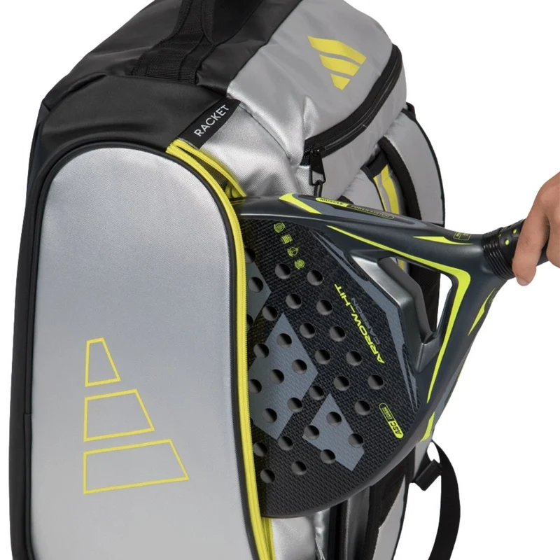 Adidas Racket Bag Tour 2026 (Silver/Lime)