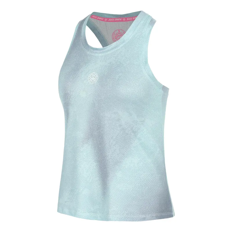 Freeze Out Racerback Printed Tank-Top Damen - blaugrau