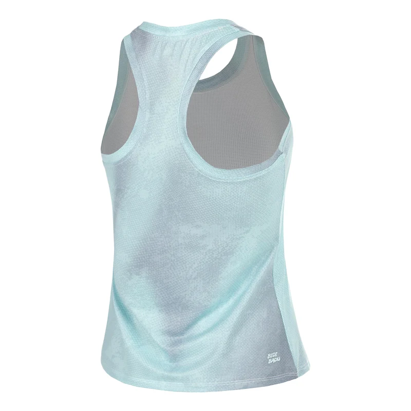 Freeze Out Racerback Printed Tank-Top Damen - blaugrau