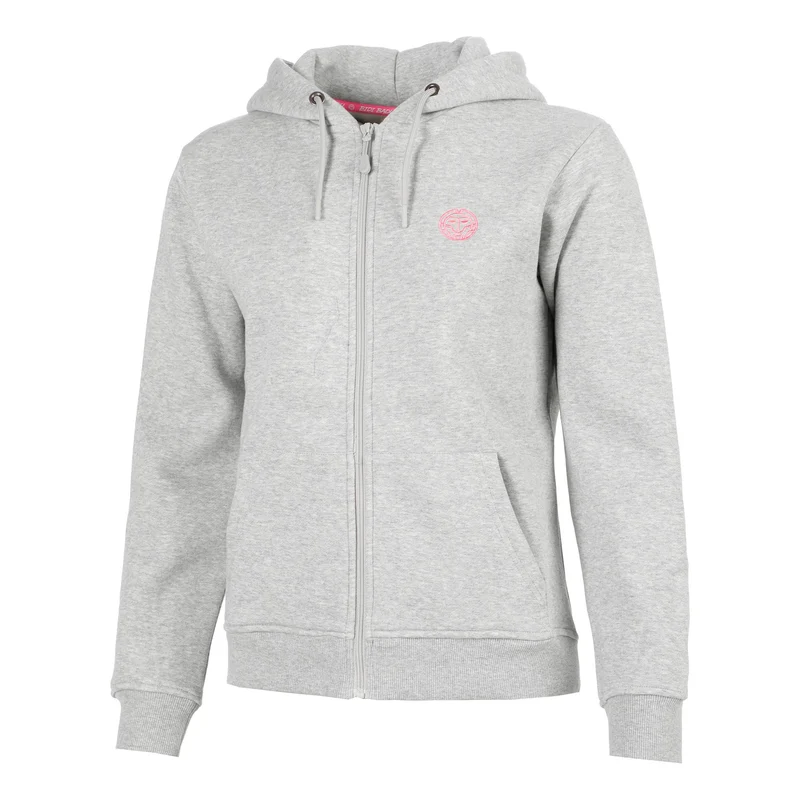 Hey Laguna Logo Zip Hoody Damen-hellgrau