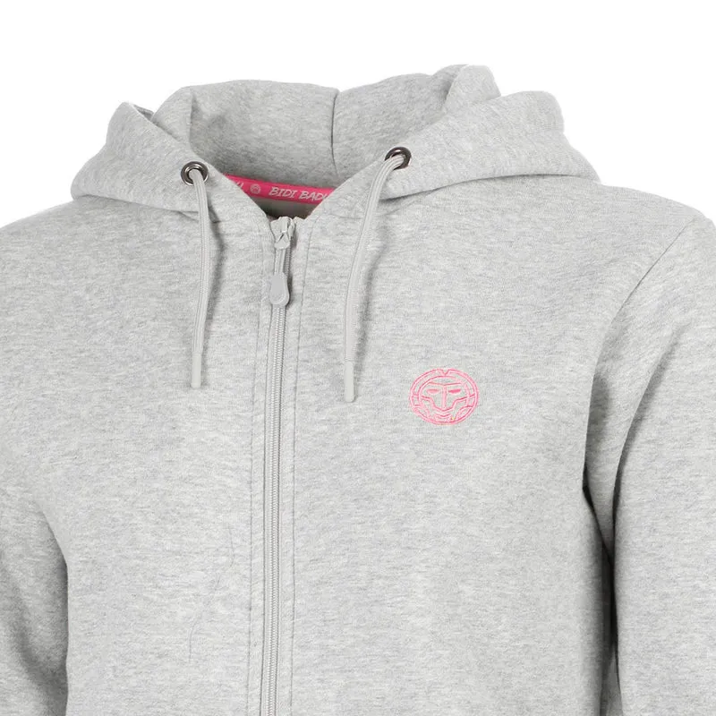 Hey Laguna Logo Zip Hoody Damen-hellgrau