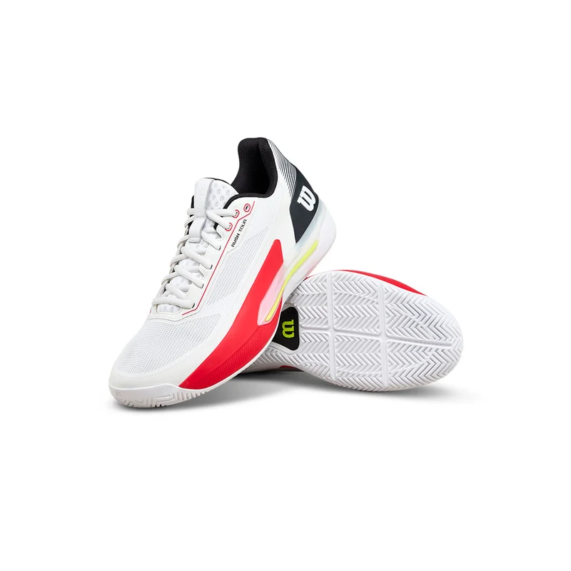 WILSON RUSH TOUR 5 White/Black SS26 (Zapatillas)