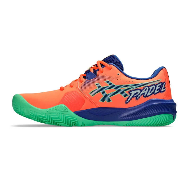 Gel-Challenger 15 Padelschuh Herren - koralle, blau