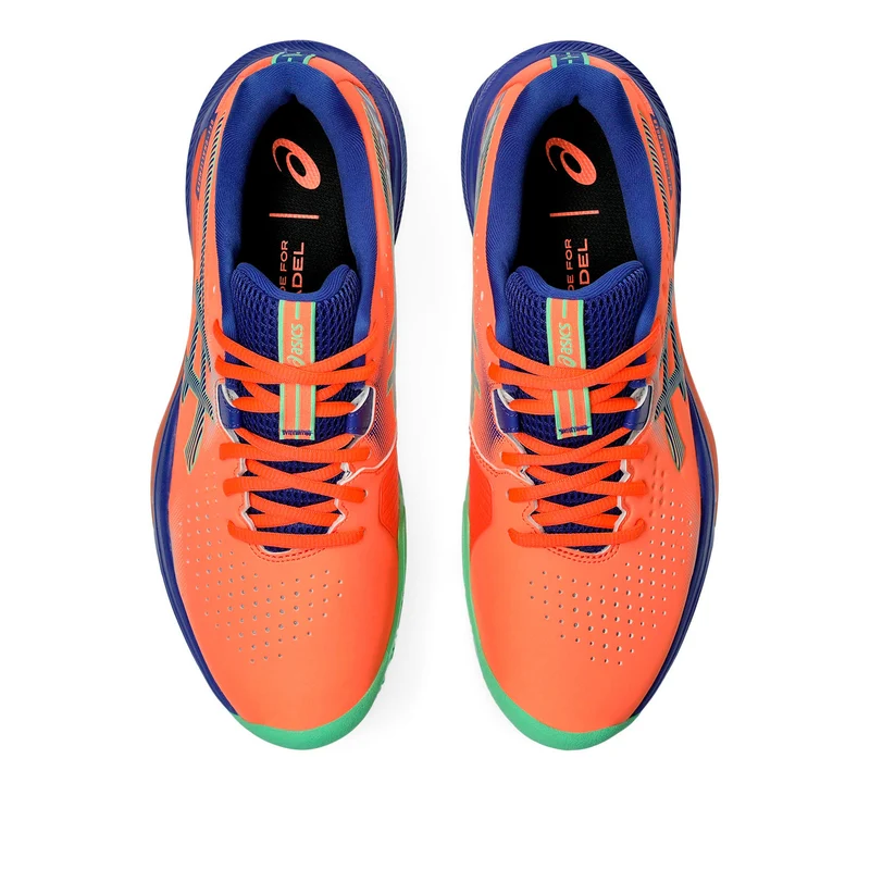 Gel-Challenger 15 Padelschuh Herren - koralle, blau