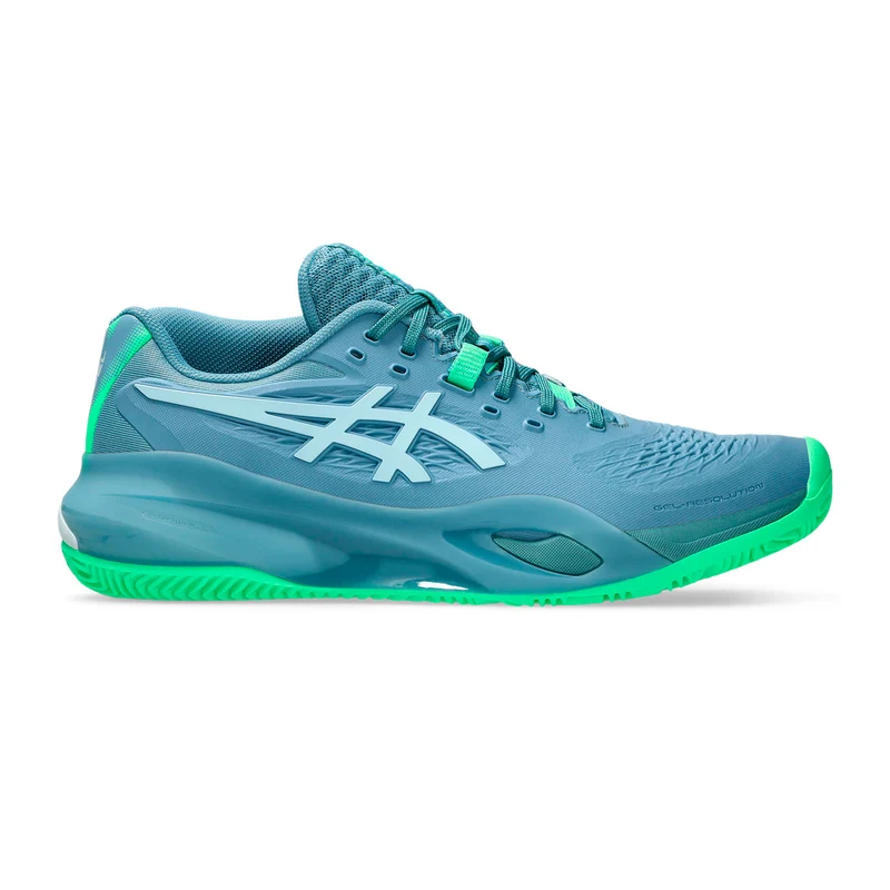 Gel-Resolution X Padelschuh Herren - blaugrau, neongrün