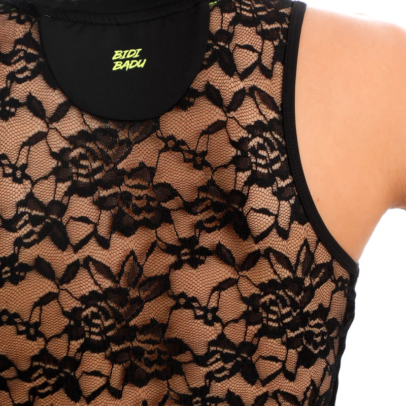 Night Flash Lace Kleid Damen - schwarz
