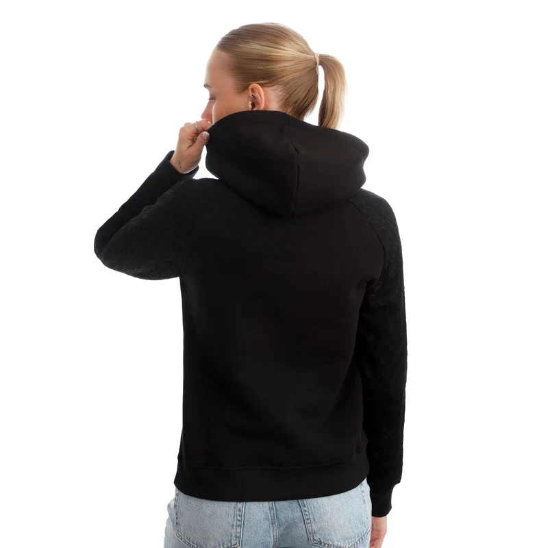 Night Flash Lace Hoody Damen - schwarz
