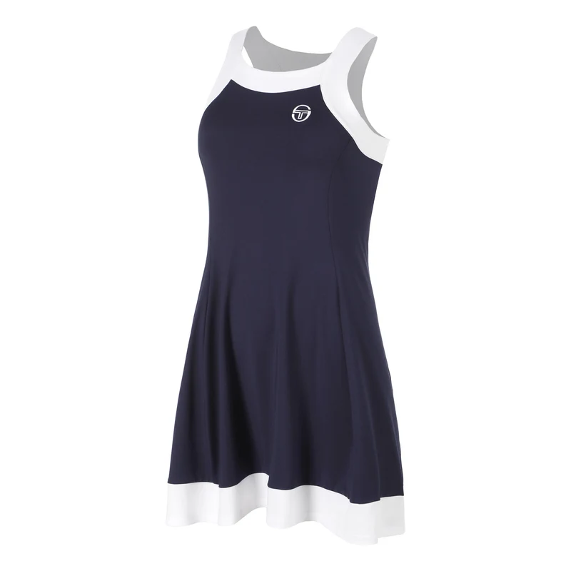 TCP Kleid Damen - dunkelblau, weiß
