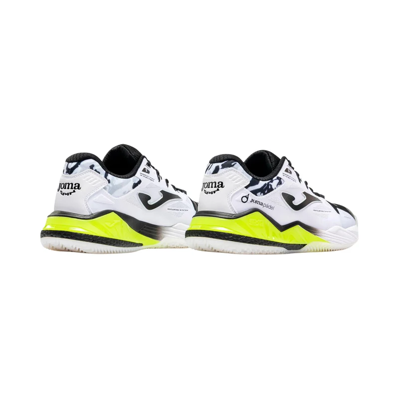 Spin Padelschuh Herren - weiß, neongelb
