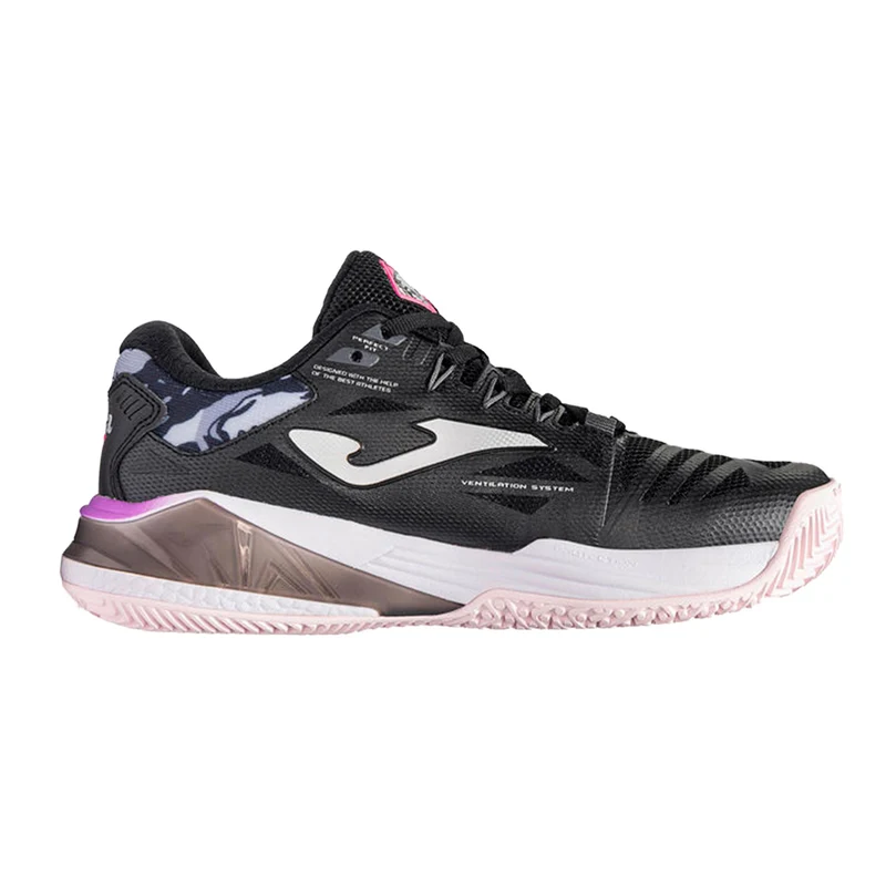Spin Padelschuh Damen - schwarz, pink