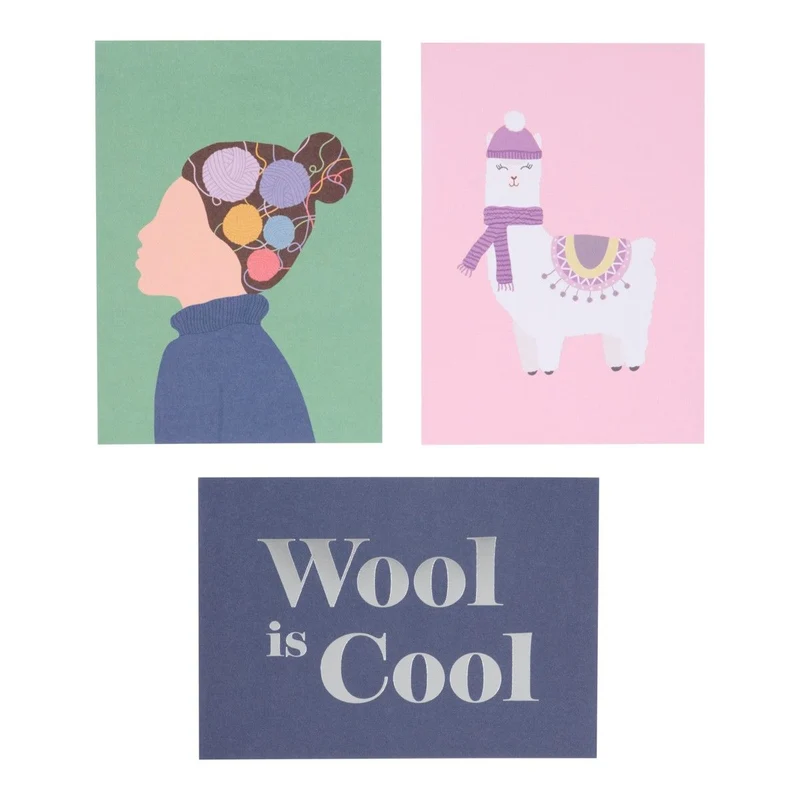 Postkarten - 6 Stk - Wool Is Cool