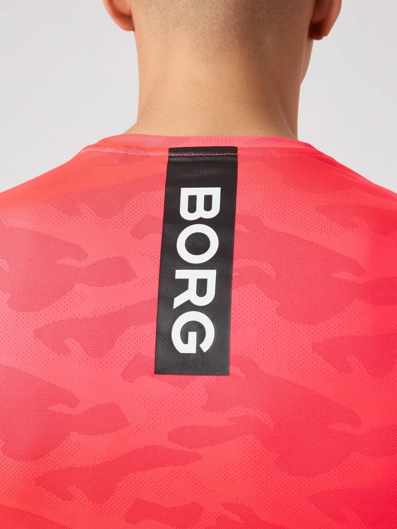 Bjorn Borg Performance T-Shirt (Mens) - Diva Pink