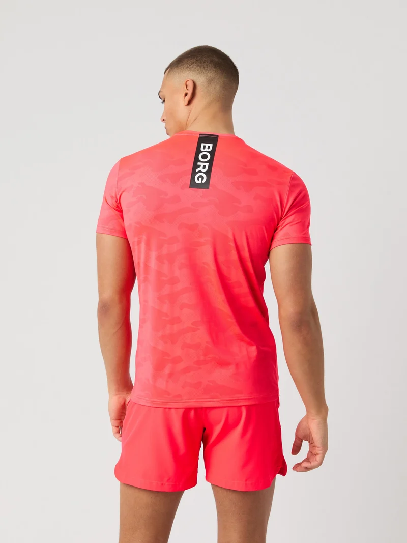 Bjorn Borg Performance T-Shirt (Mens) - Diva Pink