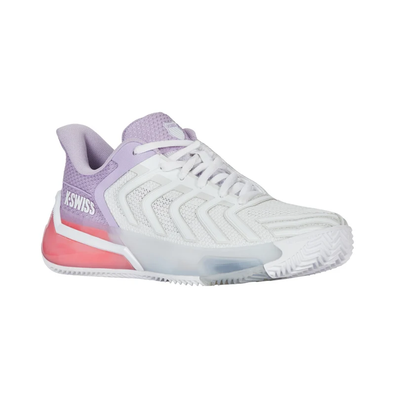 K-Swiss Ultrashot 4 (Ladies) - Clay-White/Orchid Petal/Neon Blaze