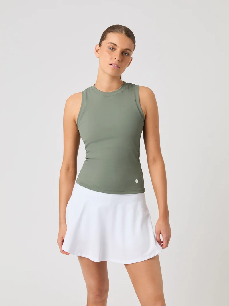 Bjorn Borg Ace Pocket Ribbed Tank Top (Ladies) - Agave