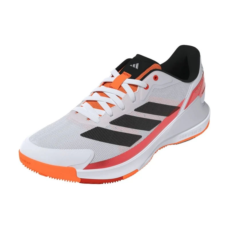 Adidas Crazyquick LS Men Padel Shoes (Cloud White/Core Black/Lucid Orange)
