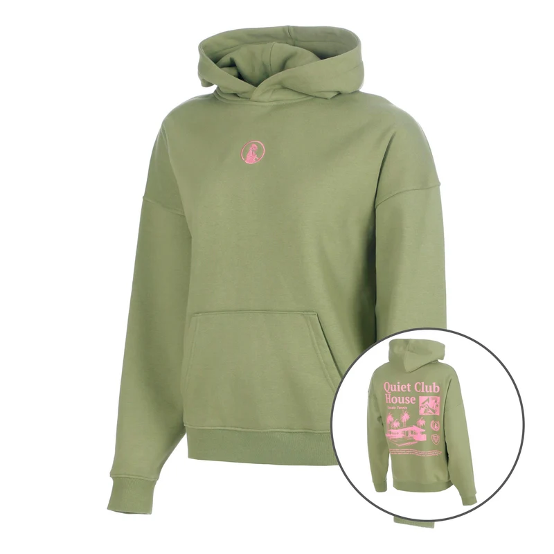 Club House Oversize Hoody Damen - khaki