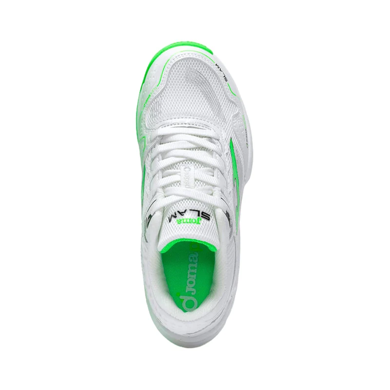 Slam Padelschuh Kinder - weiß, neongrün