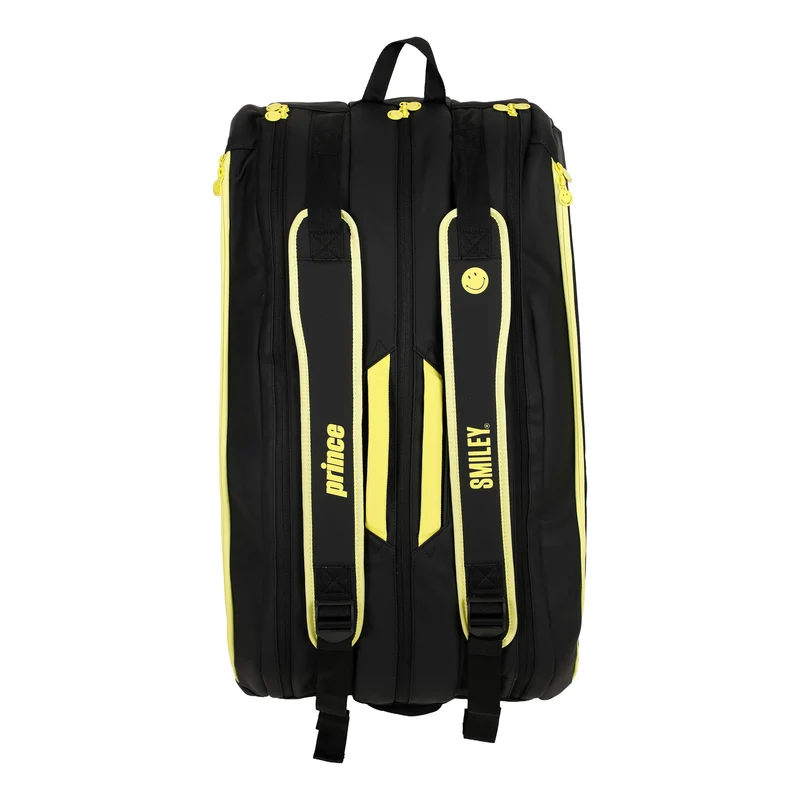 Smiley Schlägertasche 12er - schwarz