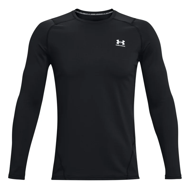 Coldgear Fitted Crew Longsleeve Herren - schwarz,