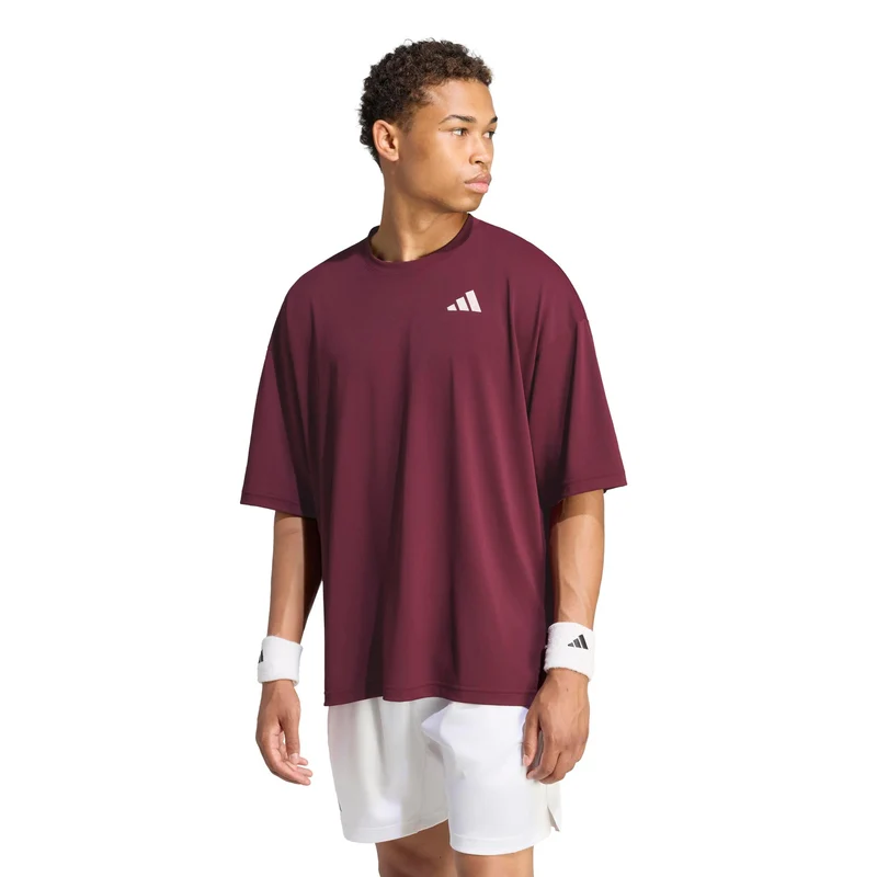 Oversized T-Shirt Herren - weinrot