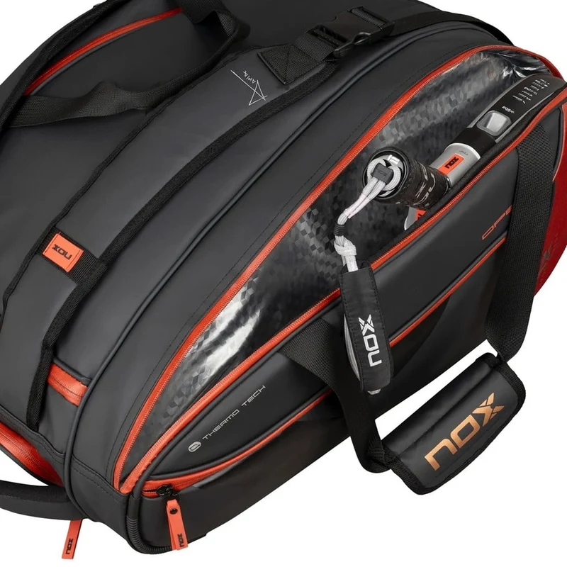 NOX LUXURY Open Series Negro/Rojo 2024 (Paletero)