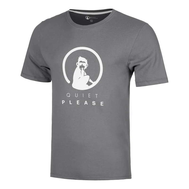 Trainings T-Shirt Herren - grau, weiß