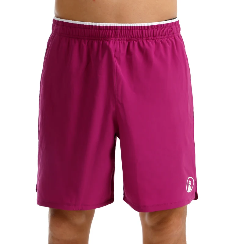 Drop 7in Shorts Herren-berry, weiß