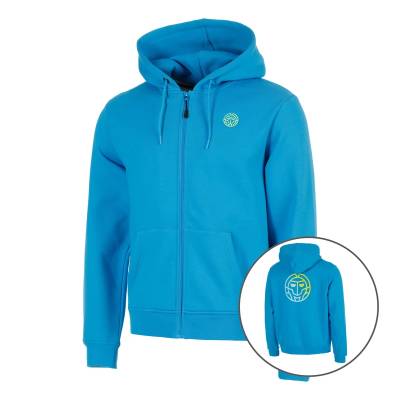 Out of Control Backprint Zip Sweatjacke Herren-blau