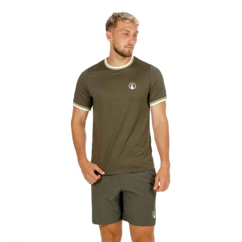 Memories Break Ringer T-Shirt Herren - dunkelgrün