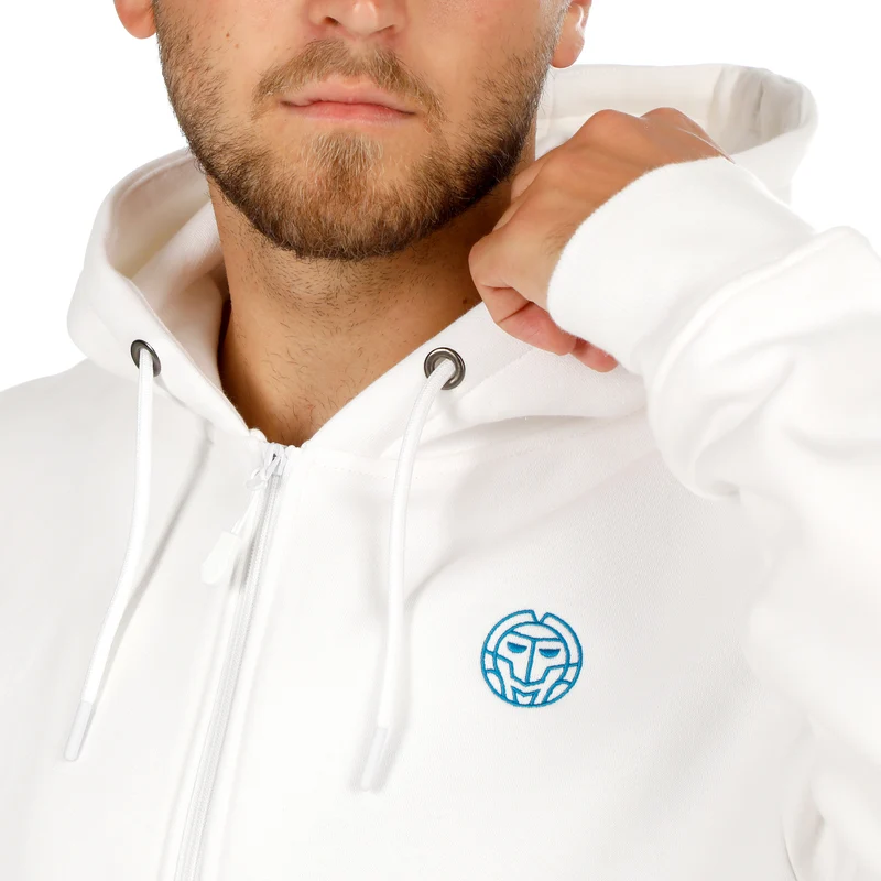 Hey Laguna Backprint Zip Hoody Herren-weiß