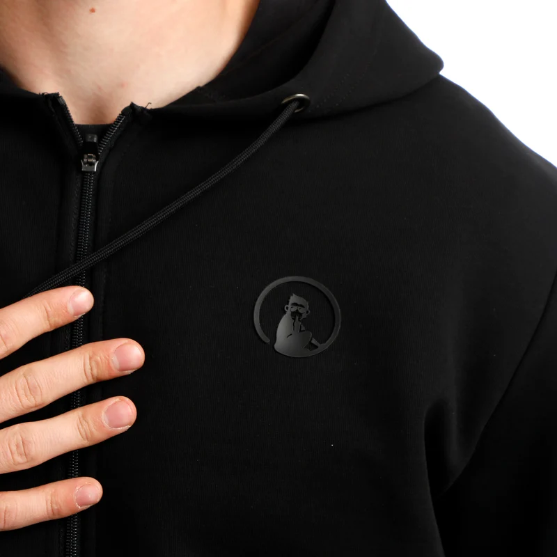 Tonal Core Zip Sweatjacke Herren-Schwarz