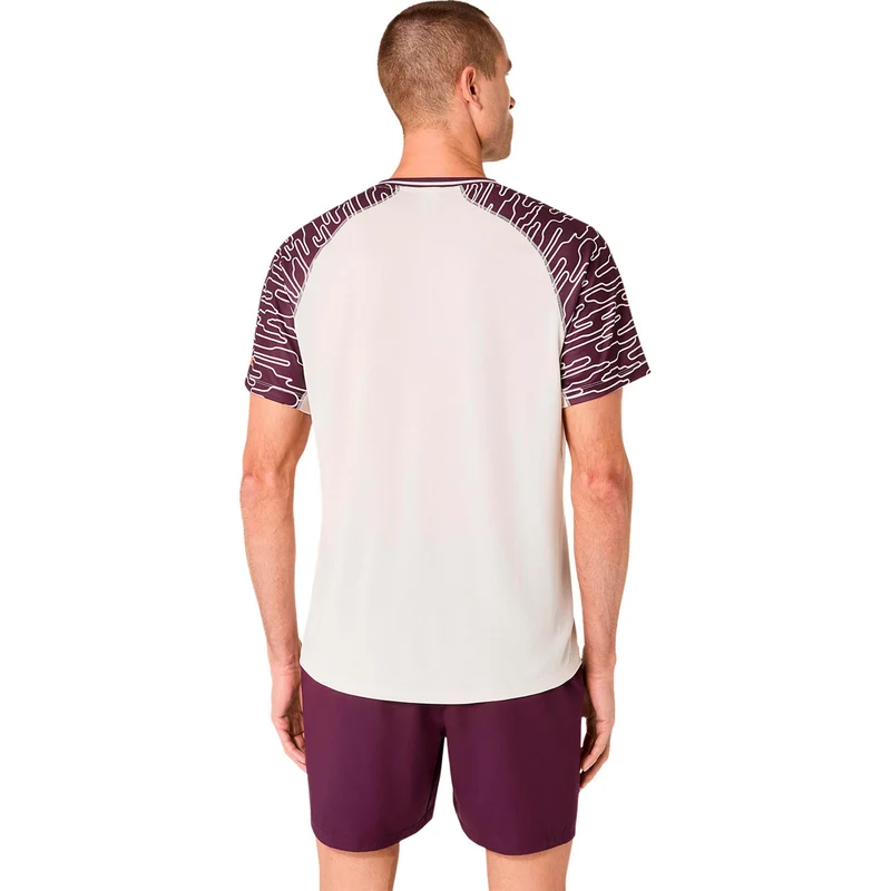 Court T-Shirt Herren - beige, mehrfarbig