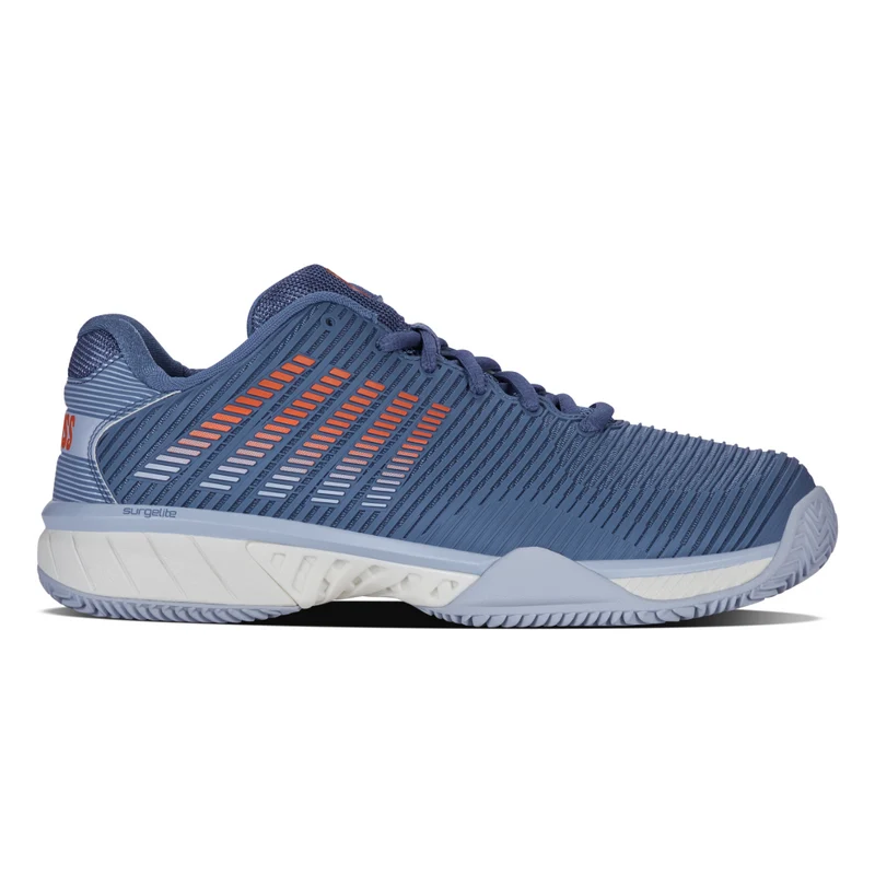 K-Swiss Hypercourt Express 2 Clay (Mens) - Infinity/Artic Ice/Scarlet Ibis