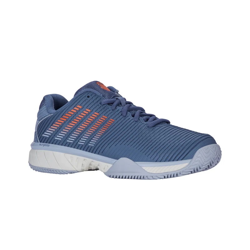 K-Swiss Hypercourt Express 2 Clay (Mens) - Infinity/Artic Ice/Scarlet Ibis