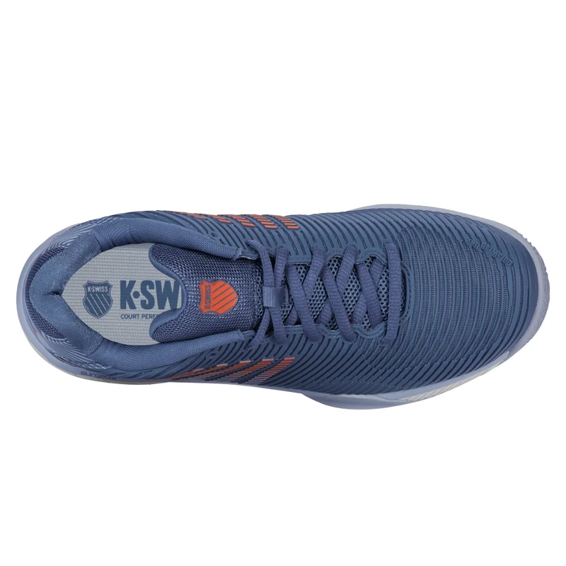 K-Swiss Hypercourt Express 2 Clay (Mens) - Infinity/Artic Ice/Scarlet Ibis
