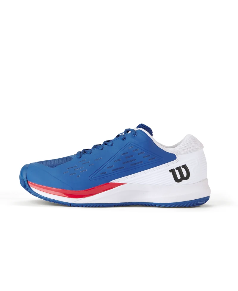 Wilson Rush Pro Ace Clay Court Tennis Shoes (Men's) - Deja Vu Blue / White / Infared